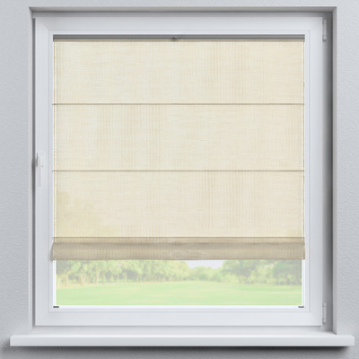 Flexibles Raffrollo Sizilien von der Kollektion Lino Terra, Stoff: 145-50