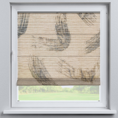Flexibles Raffrollo Sizilien von der Kollektion Lino Terra, Stoff: 145-53