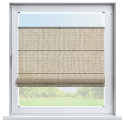 Flexibles Raffrollo Sizilien von der Kollektion Lino Terra, Stoff: 145-49