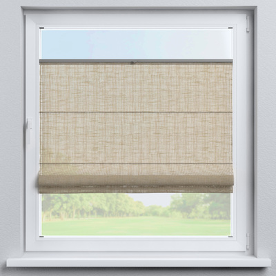 Flexibles Raffrollo Sizilien von der Kollektion Lino Terra, Stoff: 145-49