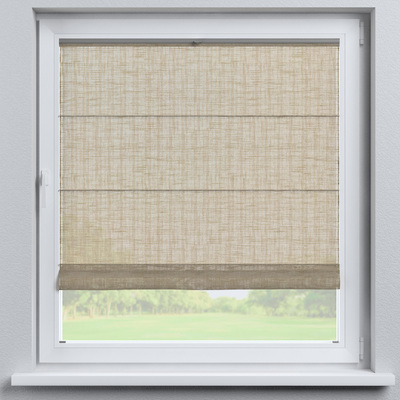 Flexibles Raffrollo Sizilien von der Kollektion Lino Terra, Stoff: 145-49