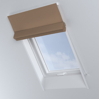 Foldegardin Rimini<br/>Til tagvinduer fra kollektionen Quadro, Stof: 136-09