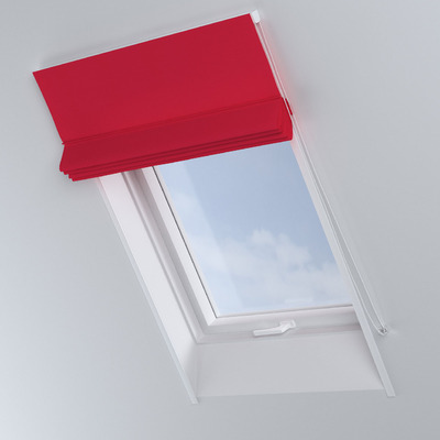 Foldegardin Rimini<br/>Til tagvinduer fra kollektionen Quadro, Stof: 136-19