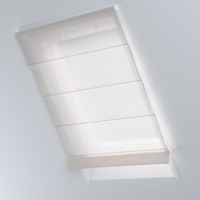 Foldegardin Rimini<br/>Til tagvinduer fra kollektionen Delicate Premium, Stof: 144-58
