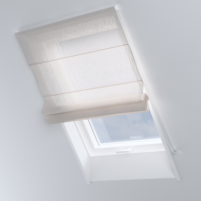 Foldegardin Rimini<br/>Til tagvinduer fra kollektionen Delicate Premium, Stof: 144-58