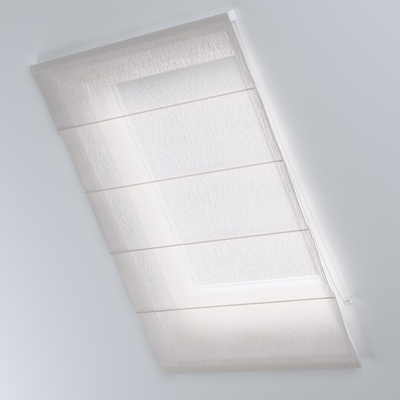 Foldegardin Rimini<br/>Til tagvinduer fra kollektionen Delicate Premium, Stof: 144-58