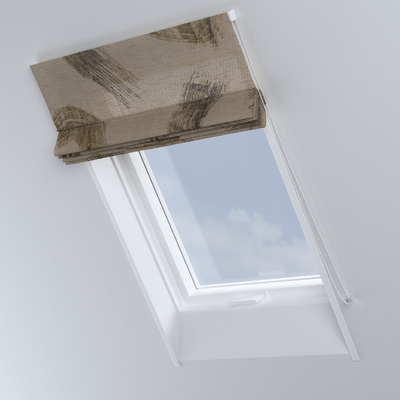 Dachfenster-Raffrollo Rimini von der Kollektion Lino Terra, Stoff: 145-53
