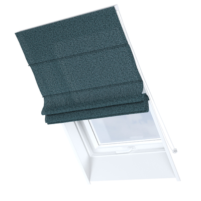Roman blind for roof window Rimini in collection Boucle Mist Premium, fabric: 145-44