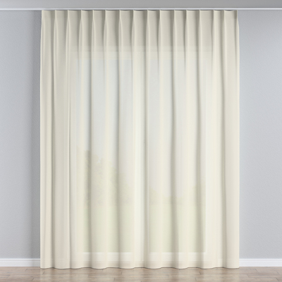 Net curtain with single pinch pleat