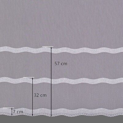 Draperie cu cârlige flex simple în colecție Voile, țesătură: 186-40