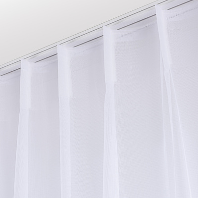 Draperie cu cârlige flex simple în colecție Voile, țesătură: 186-40