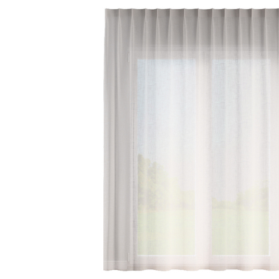 Firana na haczykach flex pojedynczych w kolekcji Natural Touch, tkanina: 128-13