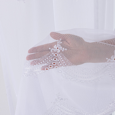 Draperie cu cârlige flex simple în colecție Voile, țesătură: 186-51