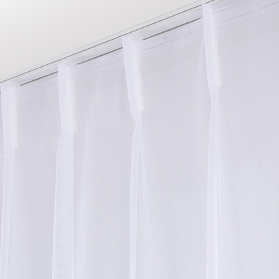 Draperie cu cârlige flex simple în colecție Voile, țesătură: 186-53