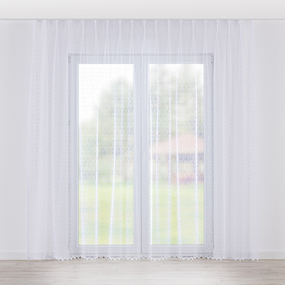 Draperie cu cârlige flex simple