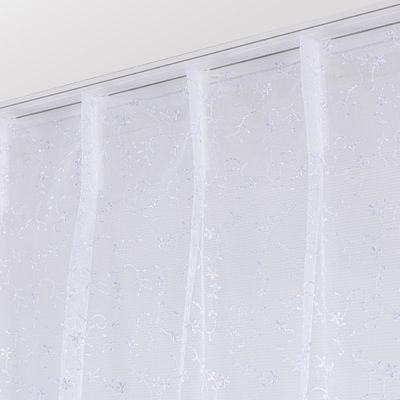 Draperie cu cârlige flex simple în colecție Voile, țesătură: 186-59