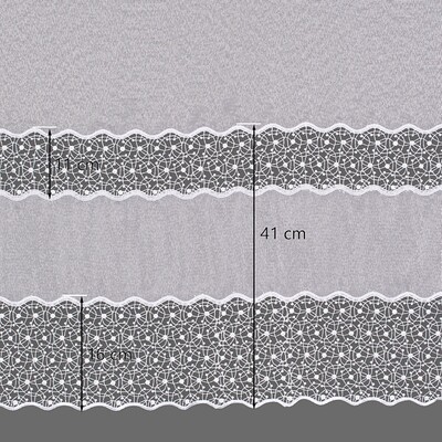 Draperie cu cârlige flex simple în colecție Voile, țesătură: 186-60