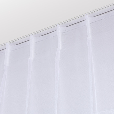 Draperie cu cârlige flex simple în colecție Voile, țesătură: 186-60