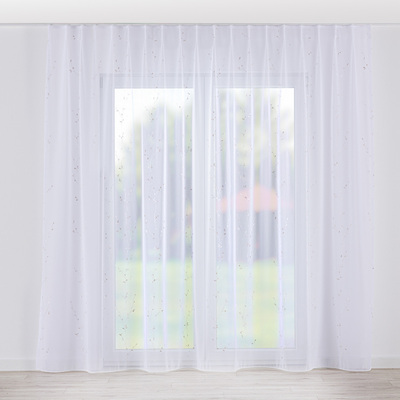 Draperie cu cârlige flex simple