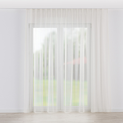 Draperie cu cârlige flex simple