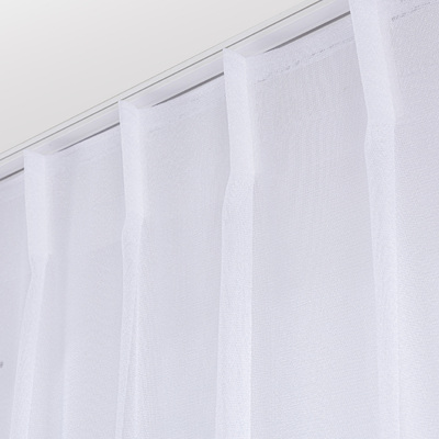 Draperie cu cârlige flex simple în colecție Voile, țesătură: 180-39