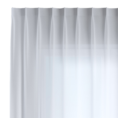 Net curtain with single pinch pleat in collection Voile, fabric: 901-00