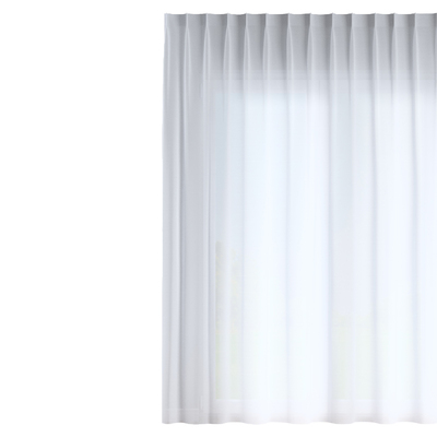 Net curtain with single pinch pleat in collection Voile, fabric: 901-00