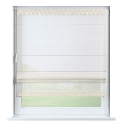 Raffrollo Lily von der Kollektion Voile, Stoff: 900-01