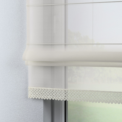 Lily ecru voile blind in collection Voile, fabric: 900-01