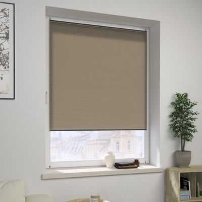 Plisa okienna na wymiar Honeycomb w kolekcji Basic – plisy Honeycomb, tkanina: H-112