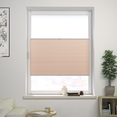 Up and Down Plisségardin Honeycomb fra kollektionen Plissé Honeycomb Blackout, Stof: HA-102