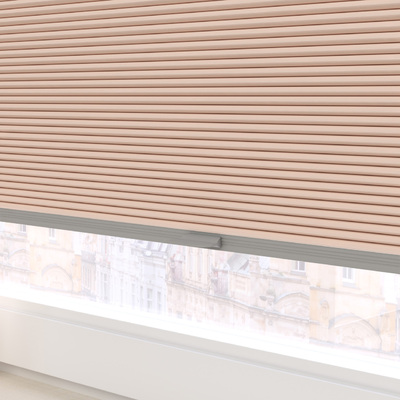 Up and Down Plisségardin Honeycomb fra kollektionen Plissé Honeycomb Blackout, Stof: HA-102
