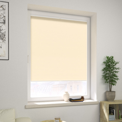 Made-to-measure Honeycomb Pleated Blind in collection Blackout ALU – Honeycomb pleated blinds, fabric: HA-100