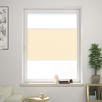Made-to-measure Honeycomb Pleated Blind in collection Blackout ALU – Honeycomb pleated blinds, fabric: HA-100