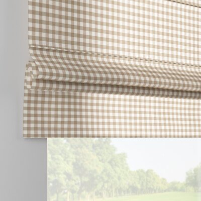 Foldegardin Paris<br/>Med kappe nederst fra kollektionen Quadro, Stof: 136-06