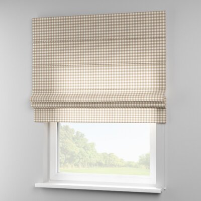 Foldegardin Paris<br/>Med kappe nederst fra kollektionen Quadro, Stof: 136-06