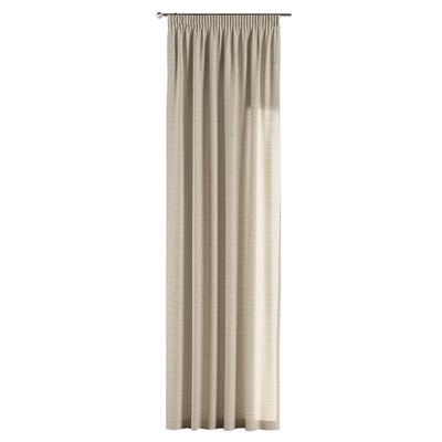 Vorhang mit Kräuselband von der Kollektion Leinen, Stoff: 392-05