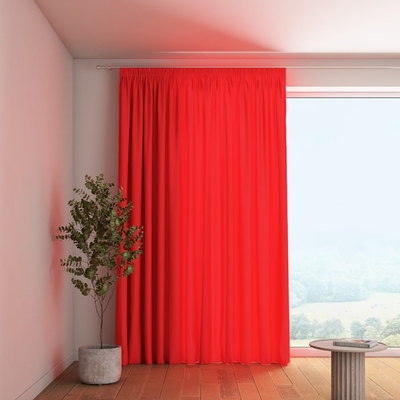 Pencil pleat curtain