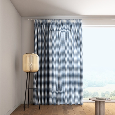 Vorhang mit Kräuselband von der Kollektion Quadro, Stoff: 136-01
