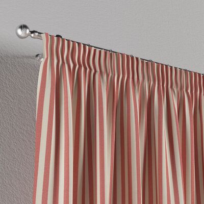 Pencil pleat curtain in collection Quadro, fabric: 136-17