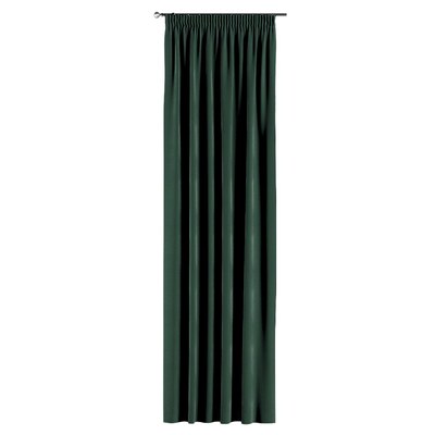 Pencil pleat curtain in collection Velvet, fabric: 704-25