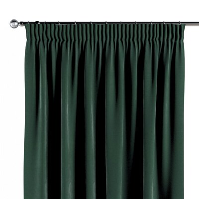 Pencil pleat curtain in collection Velvet, fabric: 704-25