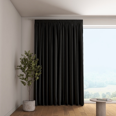 Gardin med krok- och rynkband 1 längd 704-17 Kollektion Velvet