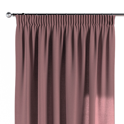 Pencil pleat curtain in collection Linen, fabric: 159-12
