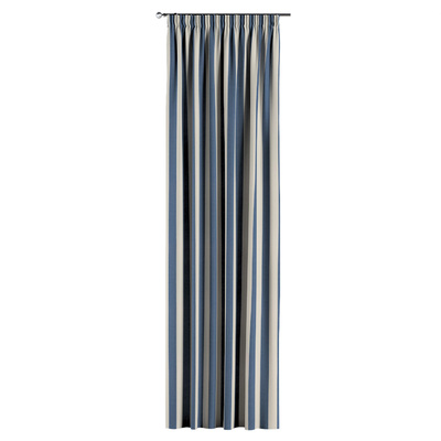 Pencil pleat curtain in collection Quadro, fabric: 143-90