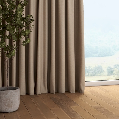 Záves na riasiacej páske V kolekcii Blackout Soft, látka: 269-21