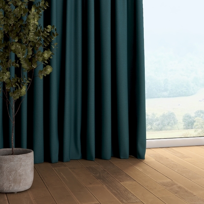 Gardin med krok- och rynkband 1 längd i kollektionen Blackout Soft, Tyg: 269-24
