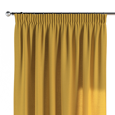 Pencil pleat curtain in collection Linen, fabric: 159-14