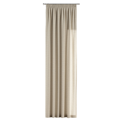 Pencil pleat curtain in collection Linen, fabric: 392-10