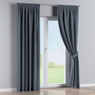 Vorhang mit Kräuselband von der Kollektion Dimout, Stoff: 269-50